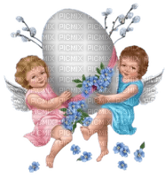 Kaz_Creations Easter Deco Angels - nemokama png