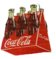 Vintage Coca Cola 6 pack later Joyful226 - GIF animé gratuit