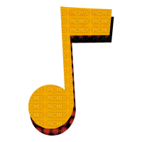 music note single - zdarma png