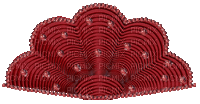 red fan glitter - Animovaný GIF zadarmo