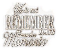 soave text remember moment sepia - kostenlos png