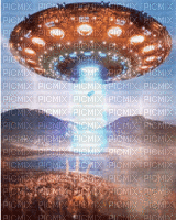 UFO.Landscape.Alien.gif.Victoriabea - GIF เคลื่อนไหวฟรี