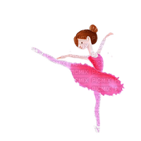 kikkapink girl ballerina child watercolor - безплатен png