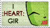 i heart gir stamp - GIF animé gratuit