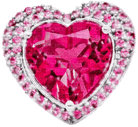 Heart.Gems.Jewels.Pink.Silver - KittyKatLuv65 - Free animated GIF