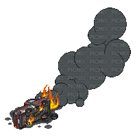 car burning bp - GIF animado grátis