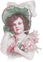 soave children girl vintage victorian flowers - δωρεάν png