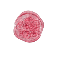 pink wax seal flower - png gratuito