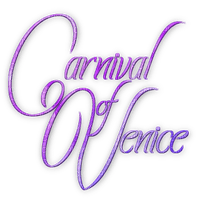 soave text carnival venice purple - nemokama png