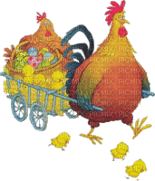 Easter chicken hen gif   spring- - 免费动画 GIF