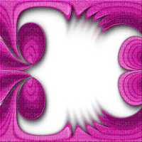 cadre frame rahmen effect abstract art deco tube pink fond overlay - kostenlos png