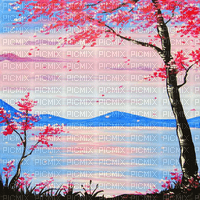 Y.A.M._Japan landscape background - zdarma png