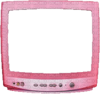 pink tv overlay - darmowe png