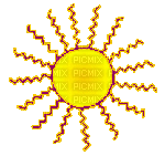 солнышко - Бесплатный анимированный гифка