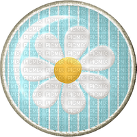 Kaz_Creations Deco Badge Circle Flower - PNG gratuit