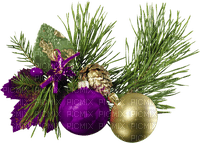 Ornaments.Green.Purple - zdarma png