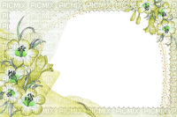 frame-Flower-yellow-500x333 - nemokama png