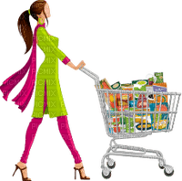 shopping woman - bezmaksas png