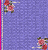 image encre animé effet scintillant briller fleurs roses mariage edited by me - GIF animé gratuit