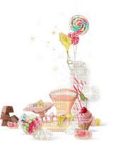 image encre gâteau pâtisserie bonbons anniversaire coin edited by me - 免费PNG