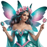 springtimes fantasy girl woman spring fairy - PNG gratuit