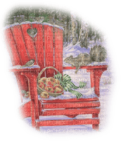winter red chair sunshine3 - gratis png
