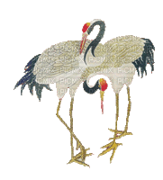 Oriental Cranes - Darmowy animowany GIF