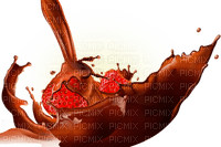 chocolate and strawberries - zdarma png