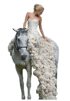 woman with horse bp - nemokama png