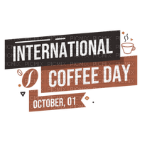 International Coffee Day Text - Bogusia - безплатен png