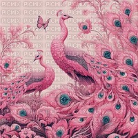 fantasy peacock background - gratis png