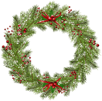 x mas wreath - gratis png