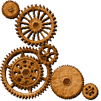 gif steampunk engrenages - Free animated GIF