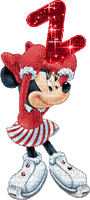 image encre animé effet lettre Z Minnie Disney effet rose briller edited by me - GIF animé gratuit