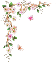 fleur papillion - GIF animate gratis
