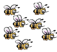 пчёлки,пчёлы - GIF เคลื่อนไหวฟรี