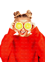 Woman girl lemon - PNG gratuit