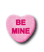 Be Mine.Candy.Heart.Pink - nemokama png