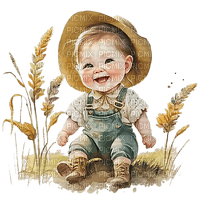 Baby - Girl - Farm - 免费PNG