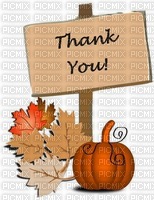 Fall-Thank you - Free PNG