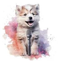 ♡§m3§♡ kawaii dog music cute animal - Free PNG