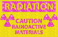 Radiation Glitter Warning - Darmowy animowany GIF