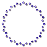 Circle Frame Blue - darmowe png