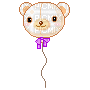 Teddy Bear Balloon - Free animated GIF