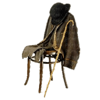 chair with clothes - nemokama png