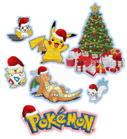 Pikachu Pokemon Christmas - Free PNG