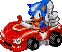 Classic Sonic with Cyclone Car - фрее пнг