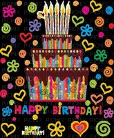 image ink happy birthday gifts heart cake texture color edited by me - gratis png