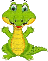 Y.A.M._Summer little animals crocodile - Darmowy animowany GIF