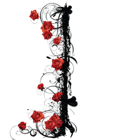 roses frame - darmowe png